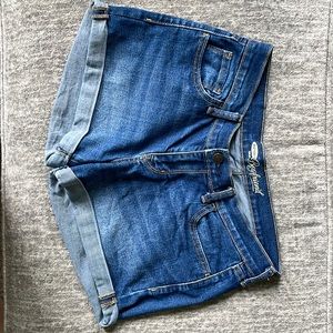 Boyfriend Style Blue Jean Shorts